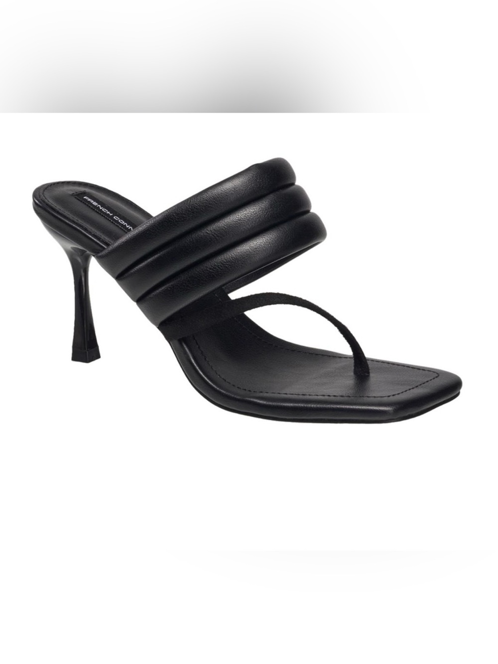 French Connection Womens Valerie Vegan Leather Slip On Heel Sandals -8.5 NEW